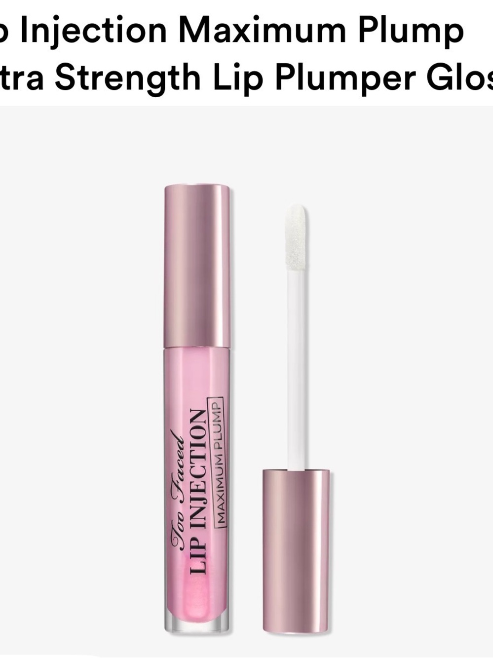 Too Faced Lip Injection Gloss in Light Pink